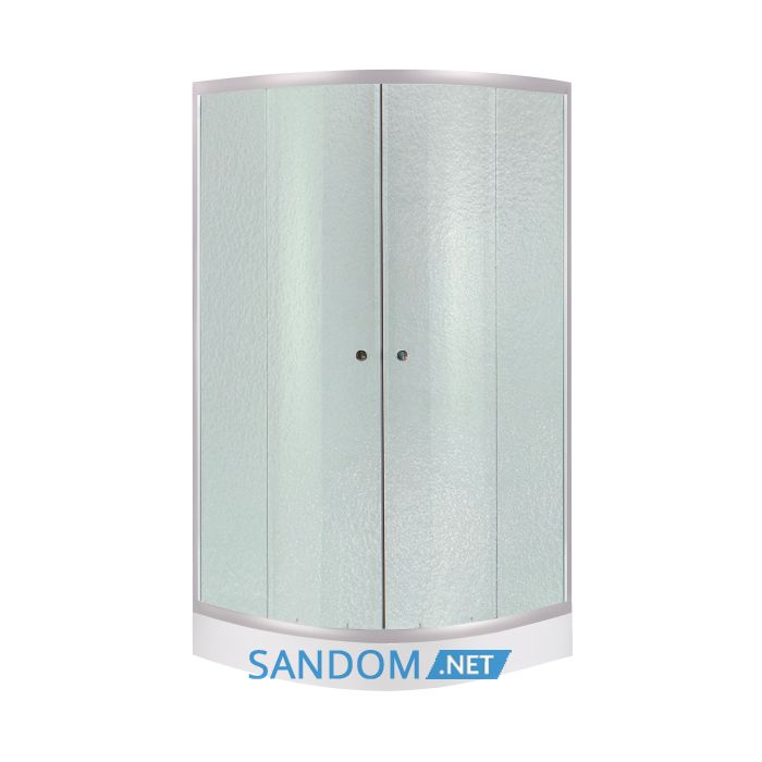 Душова кабіна Lidz Latwa SC80x80.SAT.LOW.FR з низьким піддоном, матове скло
