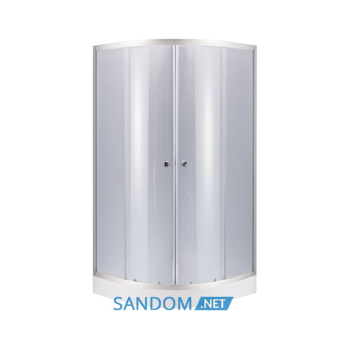 Душова кабіна Lidz Latwa SC80x80.SAT.LOW.GR з низьким піддоном, сіре скло