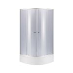 Душевая кабина Lidz Latwa SC80x80.SAT.MID.GR на среднем поддоне, серое стекло