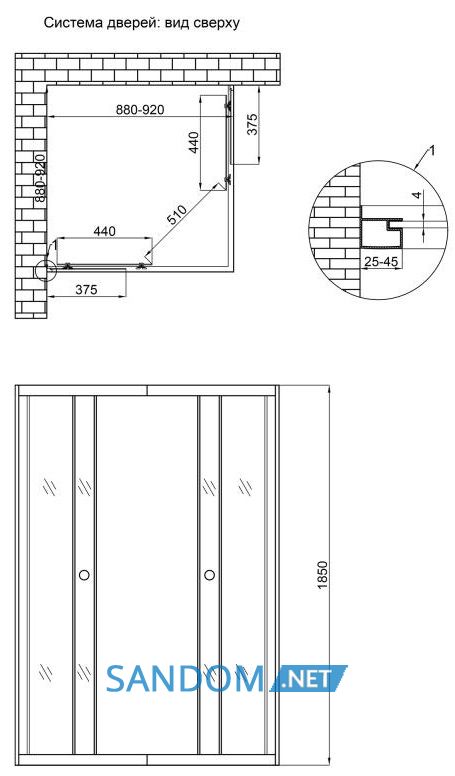 Душевая кабина Lidz Wawel SC90x90.SAT.LOW.FR без поддона, матовое стекло