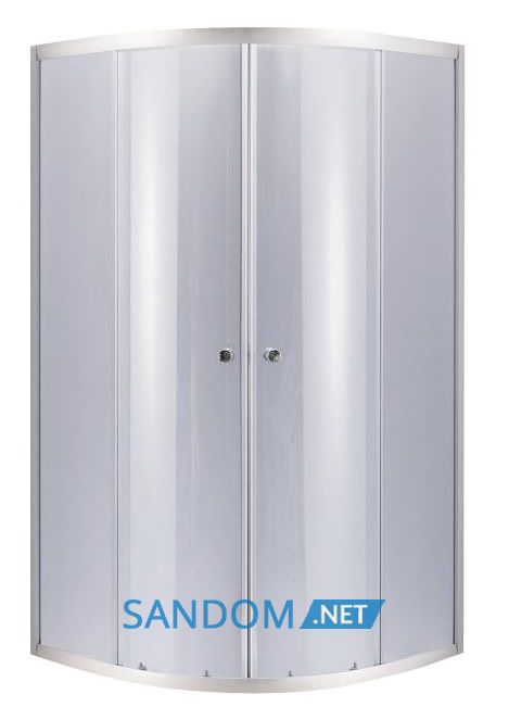 Душова кабіна Lidz Latwa SC80x80.SAT.LOW.GR без піддону, сіре скло