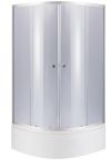 Душевая кабина Lidz Latwa SC80X80.SAT.HIGH.GR на глубоком поддоне, серое стекло