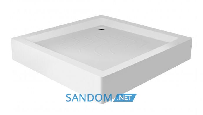 Душова кабіна Lidz Wawel SC90x90.SAT.LOW.GR з низьким піддоном, сіре скло