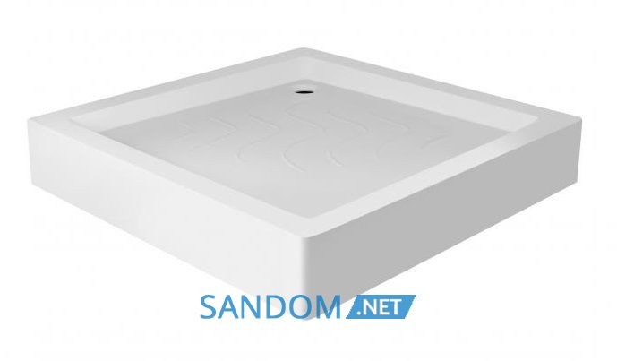 Душова кабіна Lidz Wawel SC90x90.SAT.LOW.GR з низьким піддоном, сіре скло