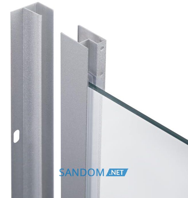 Душова кабіна Lidz Wieza SC80x80.SAT.LOW.L з низьким піддоном, скло Linie