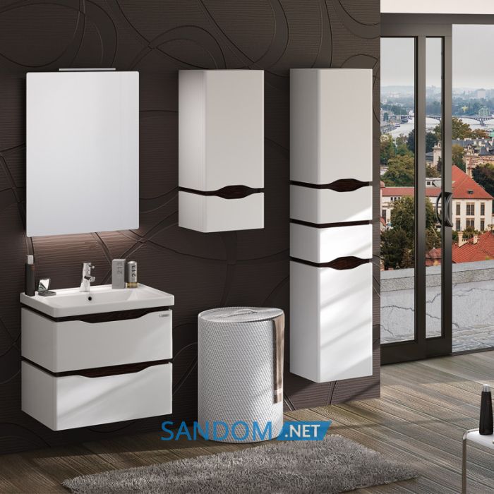 Тумба Sanwerk Alessa Air з умивальником Канте 70 венге