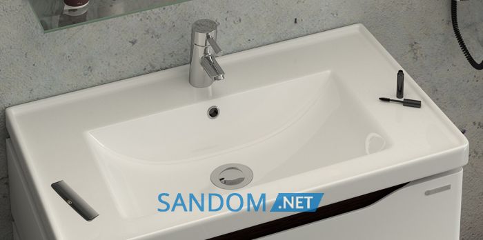 Тумба Sanwerk Alessa с умывальником Канте 60 венге