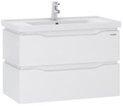 Тумба Sanwerk Alessa Air с умывальником Канте 70 белая