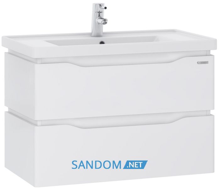 Тумба Sanwerk Alessa Air с умывальником Канте 60 белая