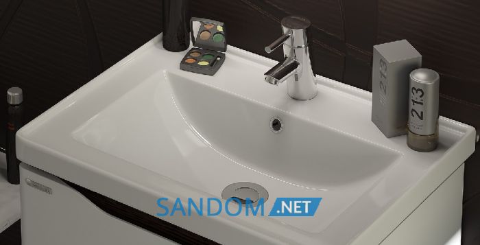 Тумба Sanwerk Alessa Air з умивальником Канте 70 венге