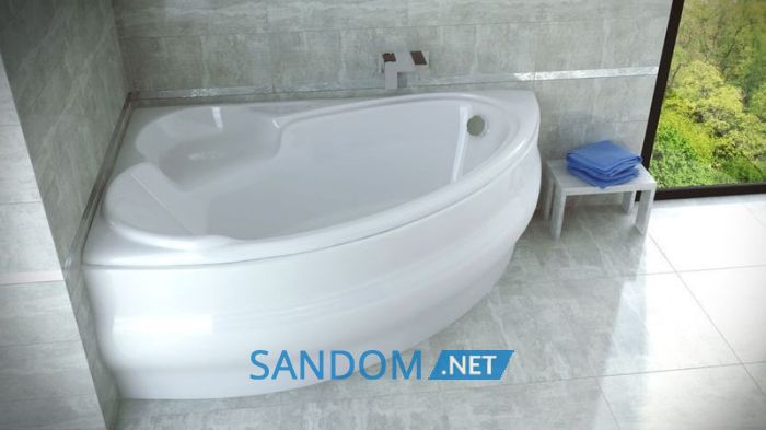 Ванна акриловая асимметричная Wenus 155x95 L