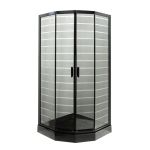Душевая кабина Insana Ida Black P 92/5 B LN 90х90 на мелком поддоне