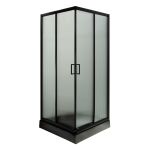 Душевая кабина Insana LAMIJA black 90х90х205 на мелком поддоне