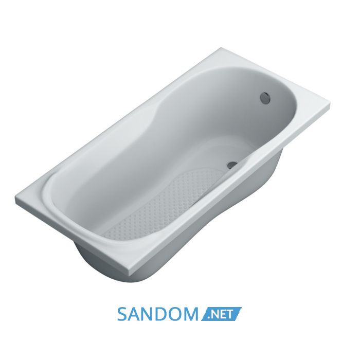 Ванна акрилова прямокутна Swan Katrin 150x70 з ніжками