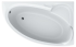 Ванна акриловая Swan Bianka 155х95 с панелью и ножками