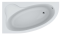 Ванна акрилова Swan Gloria 160x90 з панеллю та ніжками