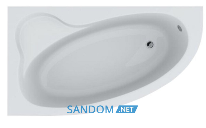 Ванна акрилова Swan Gloria 160x90 з панеллю та ніжками