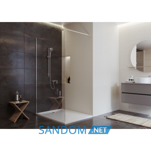 Душевая кабина Cersanit Walk-in Mille 100х200 хромированный профиль