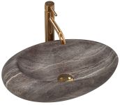 Умывальник (раковина) REA ROXY A STONE D.GRAY накладной 49x31