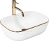 Умивальник (раковина) REA BELINDA GOLD EDGE накладний 46,5x33