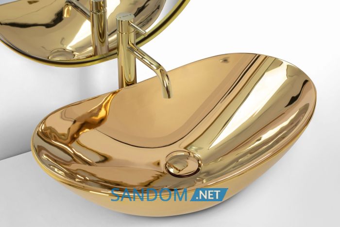 Умывальник (раковина) REA ROYAL GOLD накладной 60,5x36