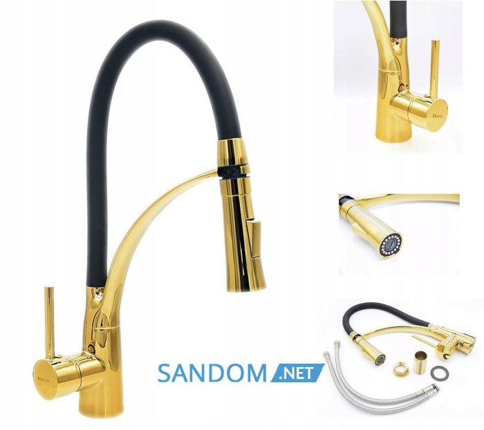 Змішувач для кухні REA GASPAR BLACK GOLD REA-B1019