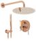Душевой гарнитур скрытого монтажа REA LUNGO ROSE GOLD + BOX розовое золото