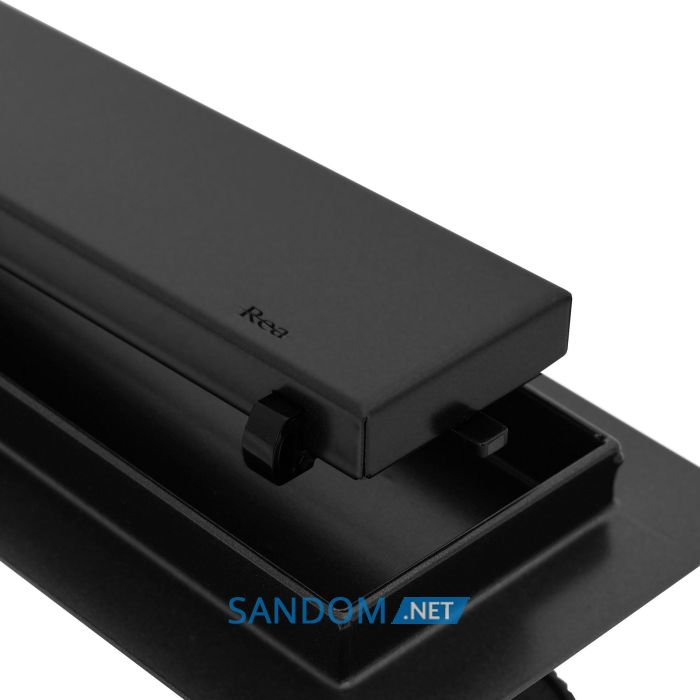 Трап для душа REA NEO PRO BLACK 2в1 черный 80 см