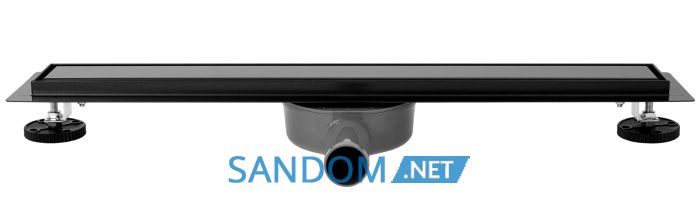Трап для душа REA NEO PRO BLACK 2в1 черный 100 см