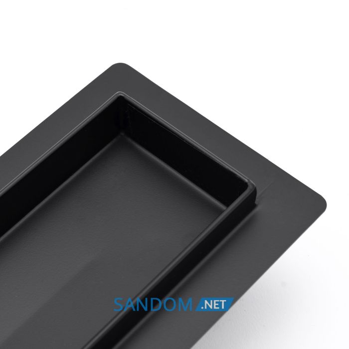 Трап для душа REA GREEK BLACK MATT 90 см