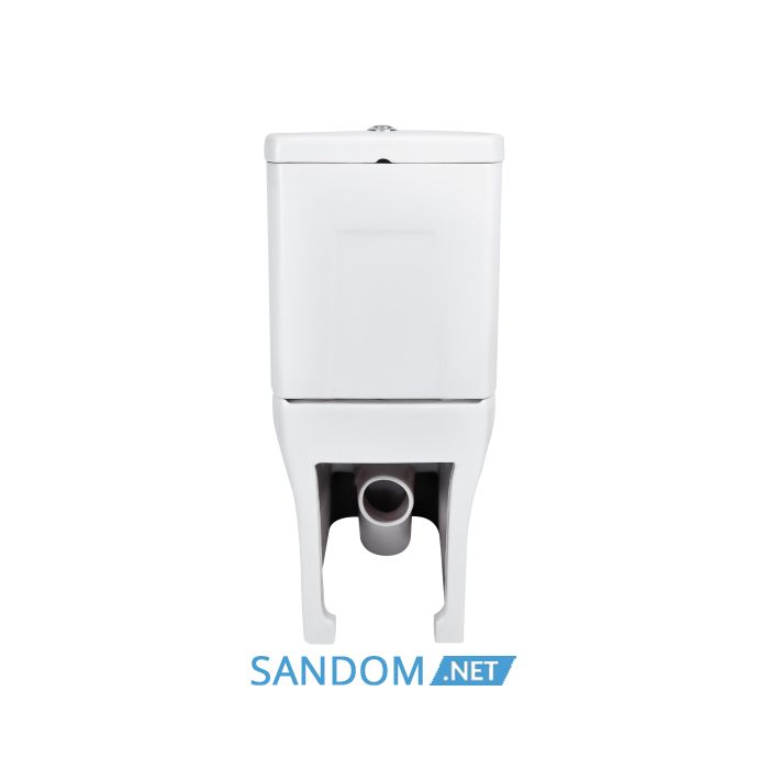 Унитаз-компакт Qtap Cardinal безободковый с сиденьем Soft-close QT0422C666PW