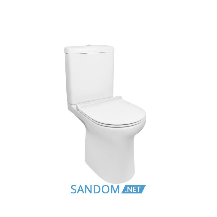 Унитаз-компакт Qtap Kolibri с сиденьем Soft-close QT1022C667PW