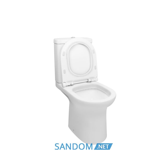Унитаз-компакт Qtap Kolibri с сиденьем Soft-close QT1022C667PW