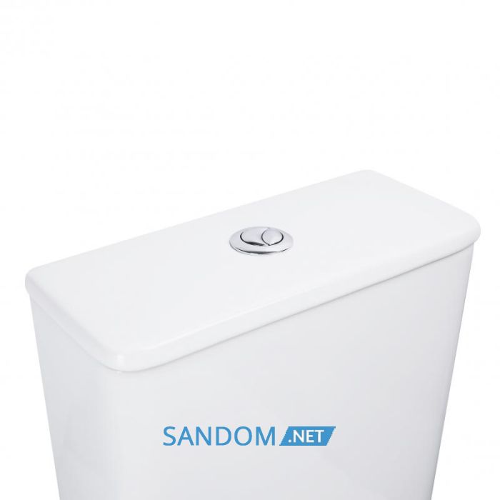 Унитаз-компакт Qtap Nando безободковый с сиденьем Soft-close QT12221222AW