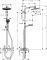 Душевая система Hansgrohe Crometta S 240 1jet Showerpipe 27269000