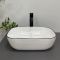 Умывальник накладной VBI RAVENNA WHITE BLACK EDGE 45,5x32