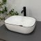 Умывальник накладной VBI RAVENNA WHITE BLACK EDGE 45,5x32