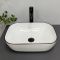 Умывальник накладной VBI RAVENNA WHITE BLACK EDGE 45,5x32