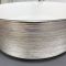 Умивальник накладний VBI PRATO BRUSH SILVER WHITE 36x36