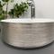 Умивальник накладний VBI PRATO BRUSH SILVER WHITE 36x36