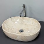 Умывальник накладной VBI MODENA S BEIGE STONE GLOSSY 48x35