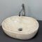 Умывальник накладной VBI MODENA S BEIGE STONE GLOSSY 48x35