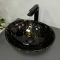 Умивальник накладний VBI PARMA MARBLE BLACK GLOSSY 41,5x33,5