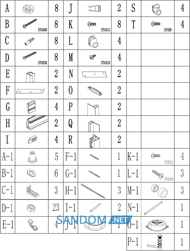 Душова кабіна Bravo Warta H90ТS 90x90x195 з глибоким піддоном