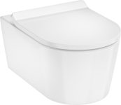 ELU PURA S унітаз підвісний 54*36,6см AquaHelix Flush, HygieneEffect, в комплекте з сиденням Slim з функцією SoftClose and QuickRelease