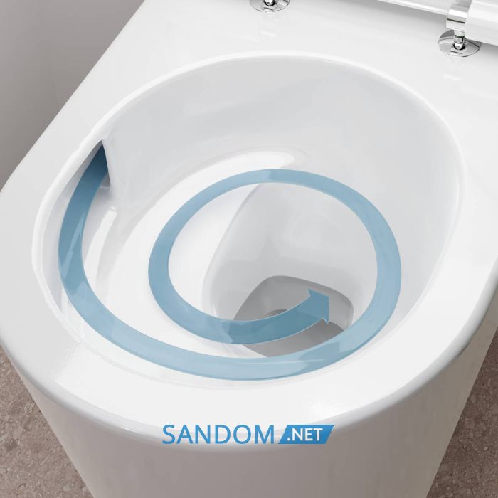 ELU PURA S унітаз підвісний 54*36,6см AquaHelix Flush, HygieneEffect, в комплекте з сиденням Slim з функцією SoftClose and QuickRelease