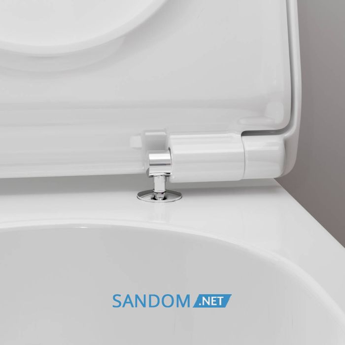 ELU PURA S унітаз підвісний 54*36,6см AquaHelix Flush, HygieneEffect, в комплекте з сиденням Slim з функцією SoftClose and QuickRelease