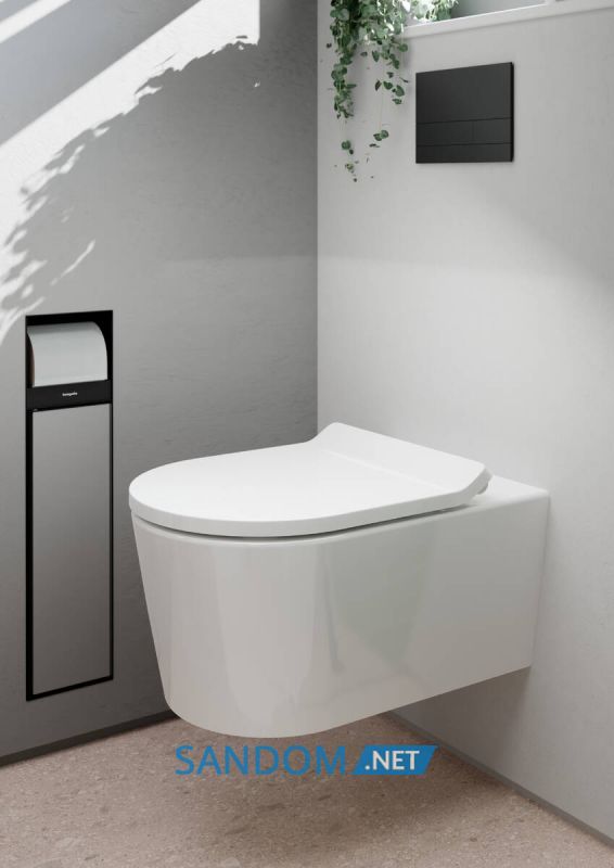 ELU PURA S унітаз підвісний 54*36,6см AquaHelix Flush, HygieneEffect, в комплекте з сиденням Slim з функцією SoftClose and QuickRelease