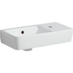 SELNOVA COMPACT умивальник зі скороченим вилітом 50x15x25см, отвір для крана справа, перелив видимий, білий