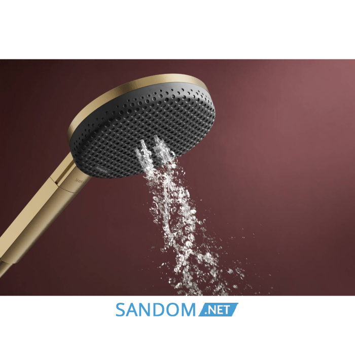 RAINDANCE ALIVE SELECT S ручний душ (3 типи струменів RainAir, PowderRain, Massage), шліфованна бронза